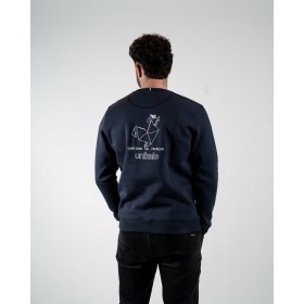 Sweat col rond brodé